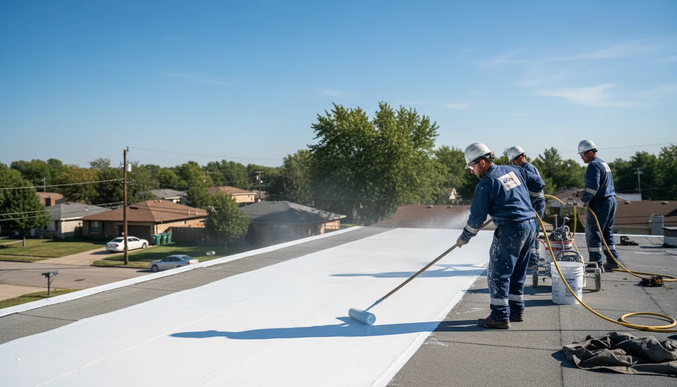 Commercial roof coating in Jamestown, RI near me